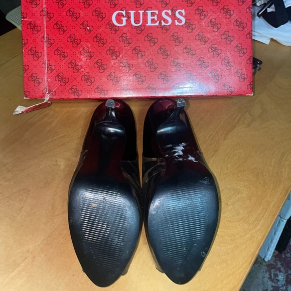 Guess Black Leopard Print High Heels - Picture 5 of 6